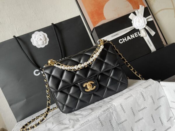 chanel pearl chain bag - Image 2