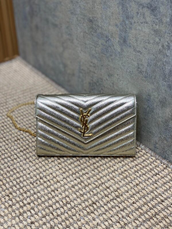YSL top caviar ball print bag