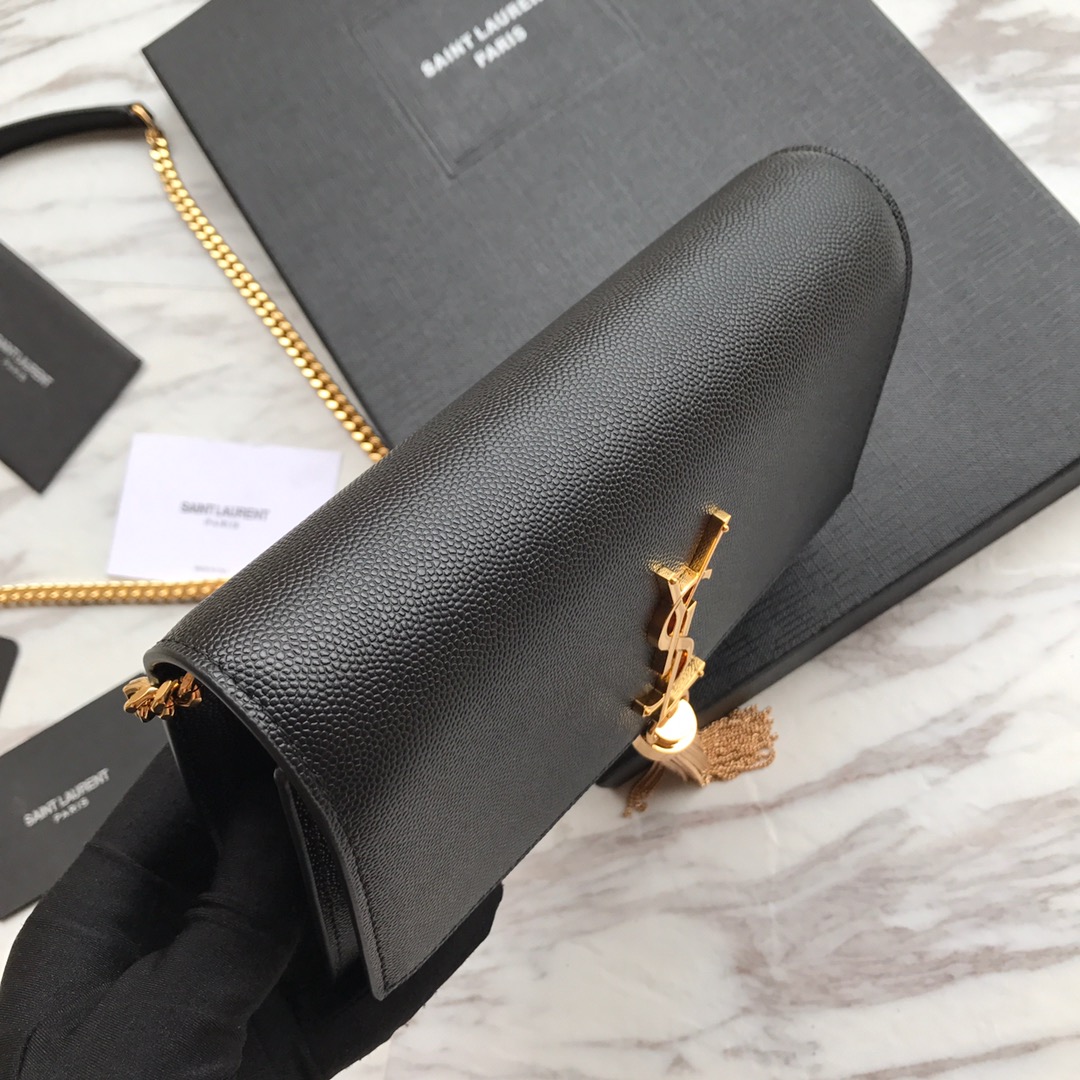 YSL ball leather with metal tassel bag - Image 5