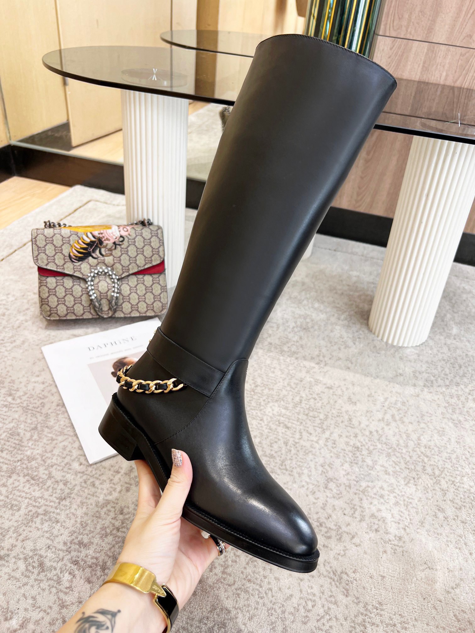 CHANEL classic boots - Image 4