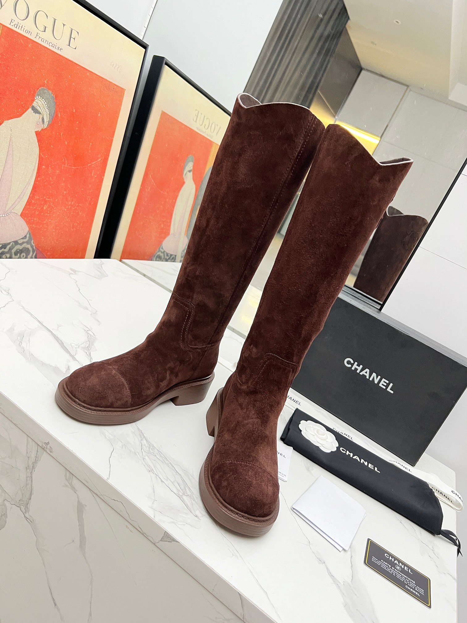 CHANEL classic boots