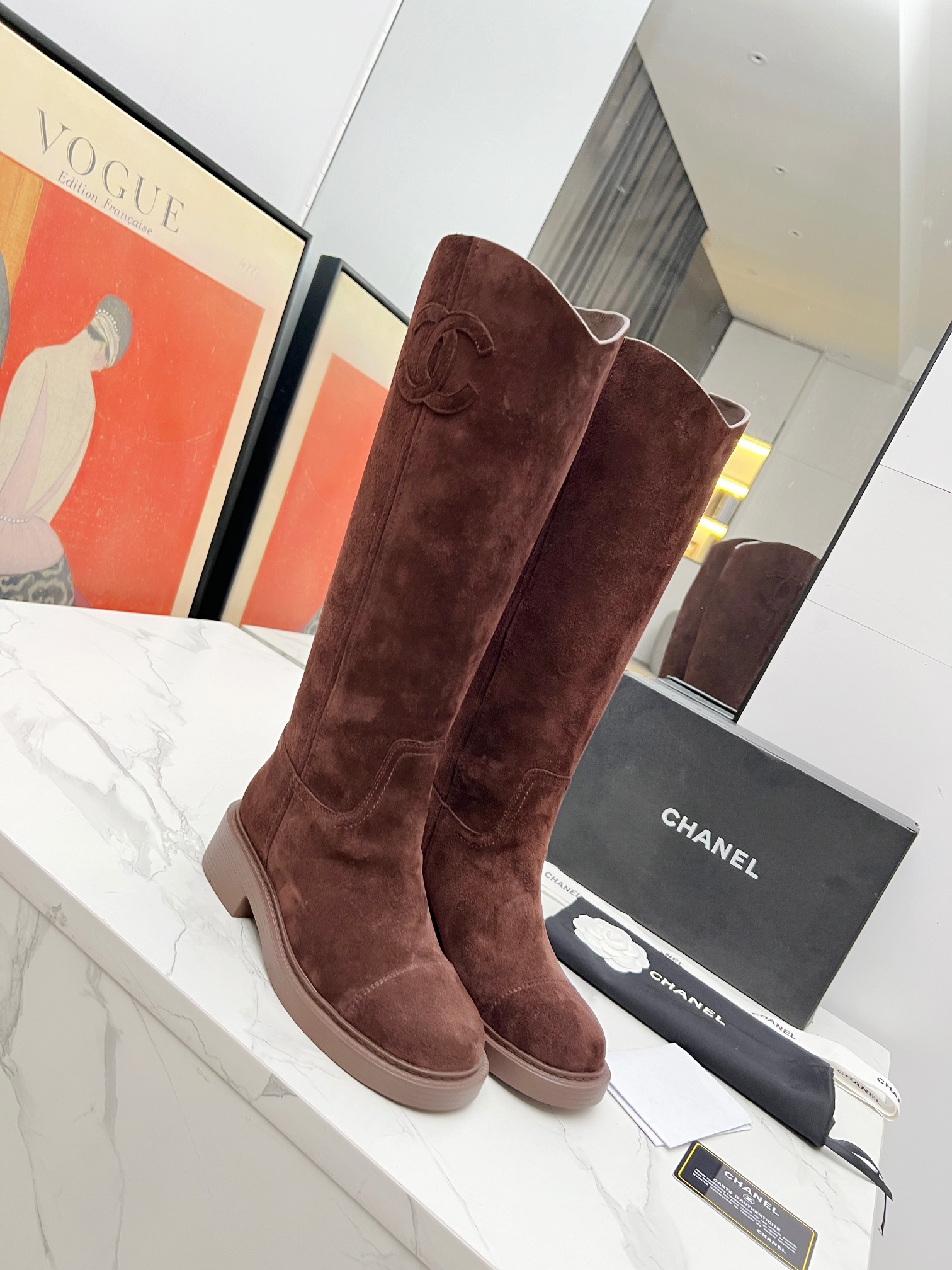 CHANEL classic boots - Image 4