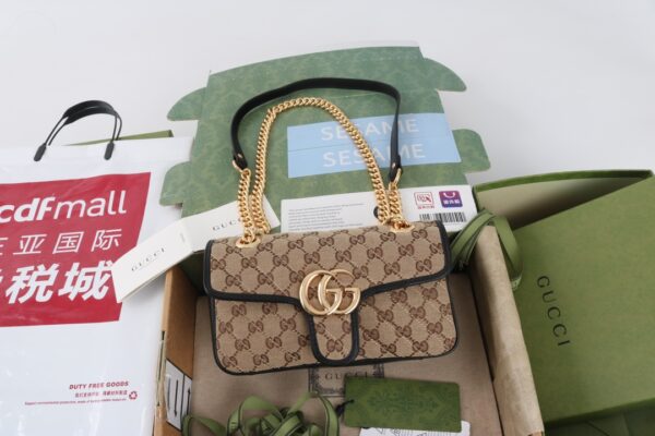 GG Marmonf Chain Shoulder Backpack