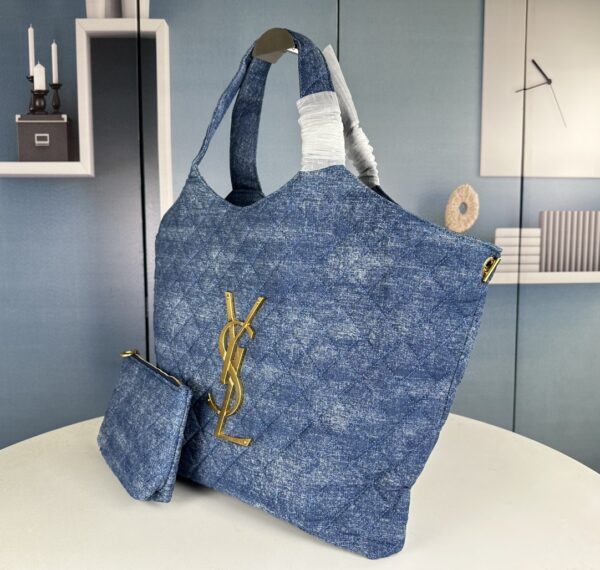 YSL new denim shopping bag - Image 2