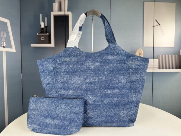 YSL new denim shopping bag - Image 4