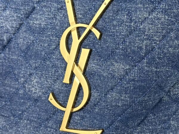 YSL new denim shopping bag - Image 5