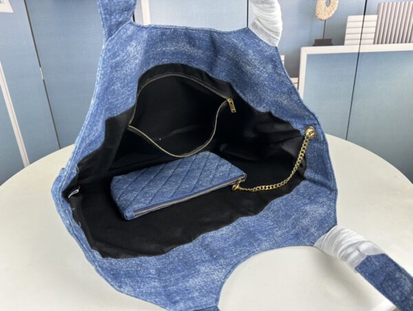 YSL new denim shopping bag - Image 7