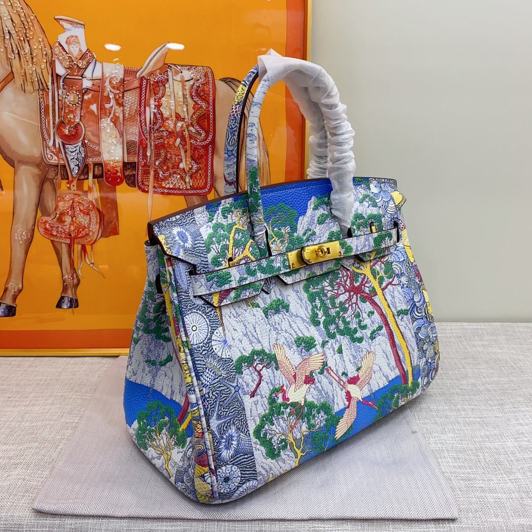 Hermes Platinum Graffiti Bag - Image 2