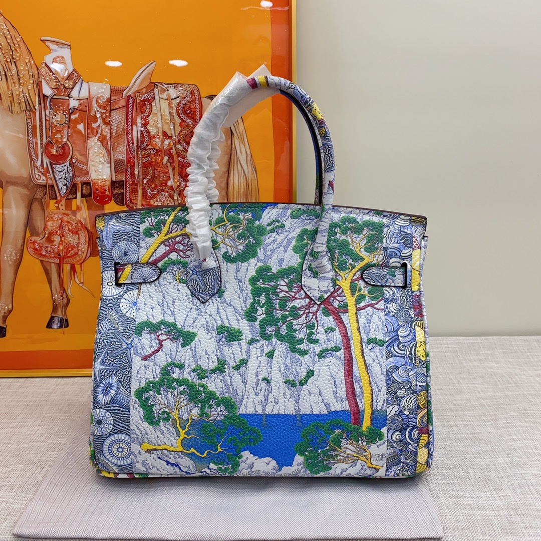 Hermes Platinum Graffiti Bag - Image 3