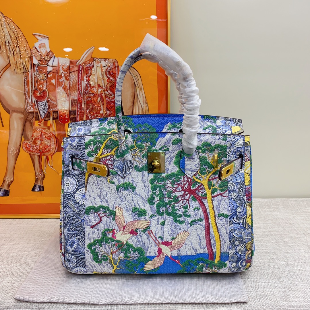 Hermes Platinum Graffiti Bag - Image 6