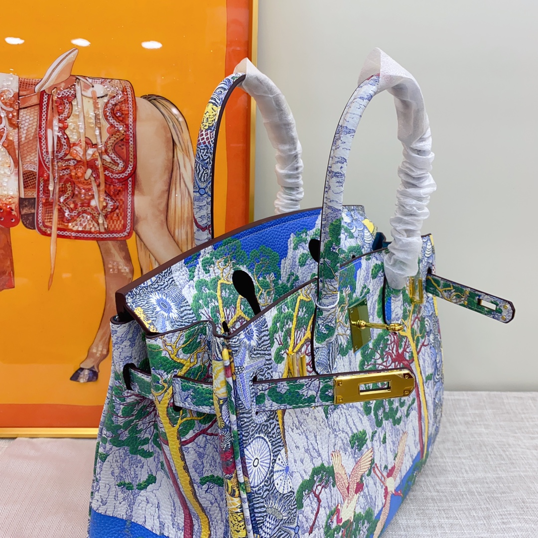 Hermes Platinum Graffiti Bag - Image 7