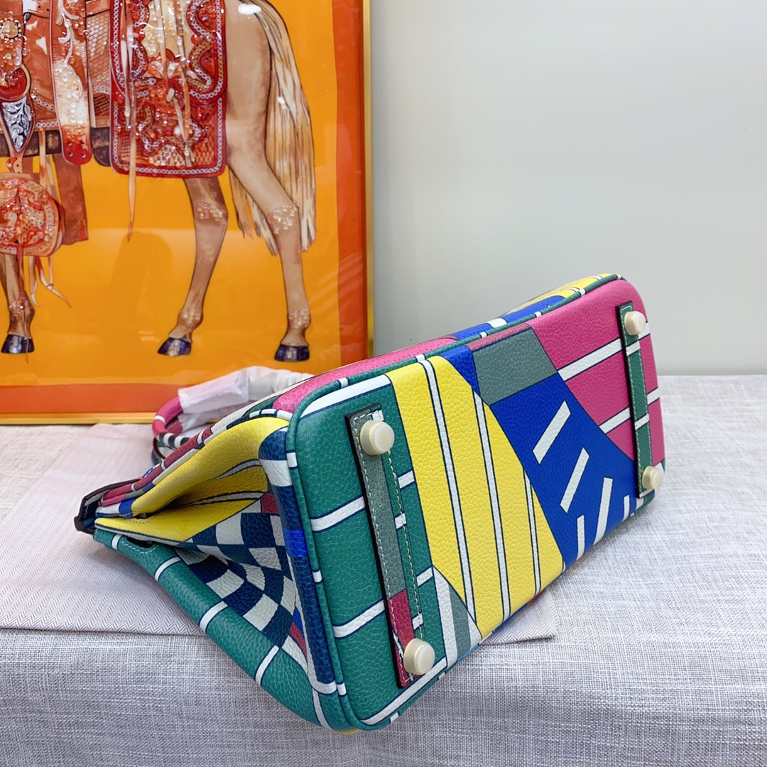 Hermes Platinum Graffiti Bag - Image 4