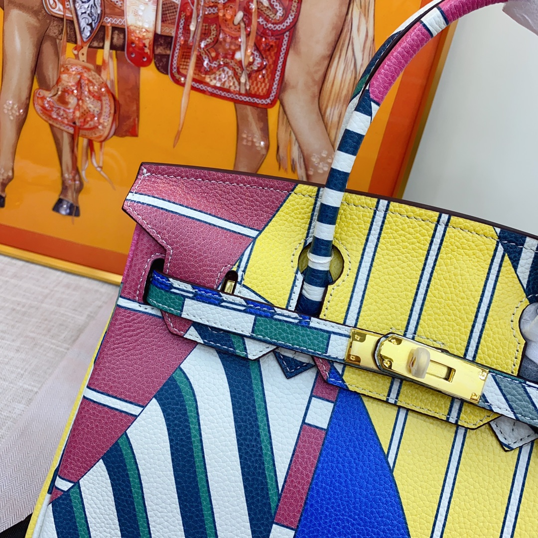 Hermes Platinum Graffiti Bag - Image 5