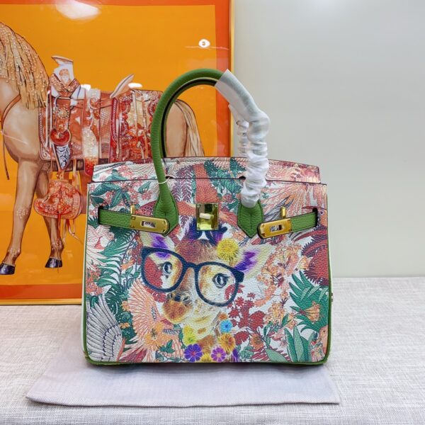 Hermes Platinum Graffiti Bag - Image 6