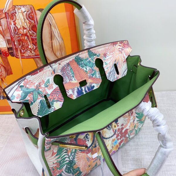 Hermes Platinum Graffiti Bag - Image 7