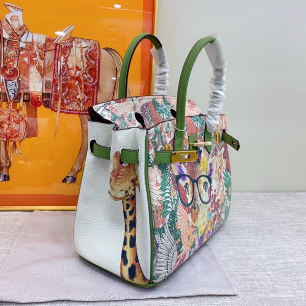 Hermes Platinum Graffiti Bag - Image 8