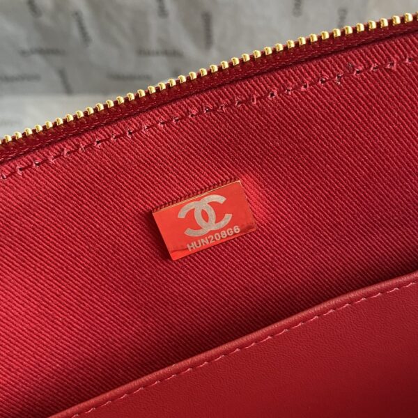 Chanel Large Lamb Wool Shell Bag - Image 8