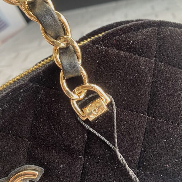 Chanel Large Lamb Wool Shell Bag - Image 2