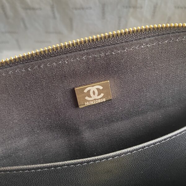 Chanel Large Lamb Wool Shell Bag - Image 8