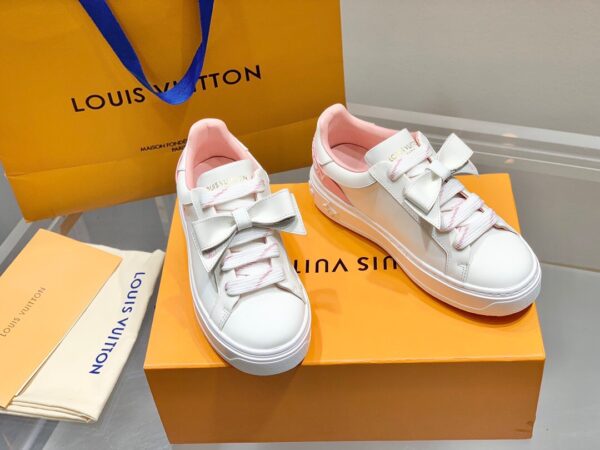 LV thick soled white shoes