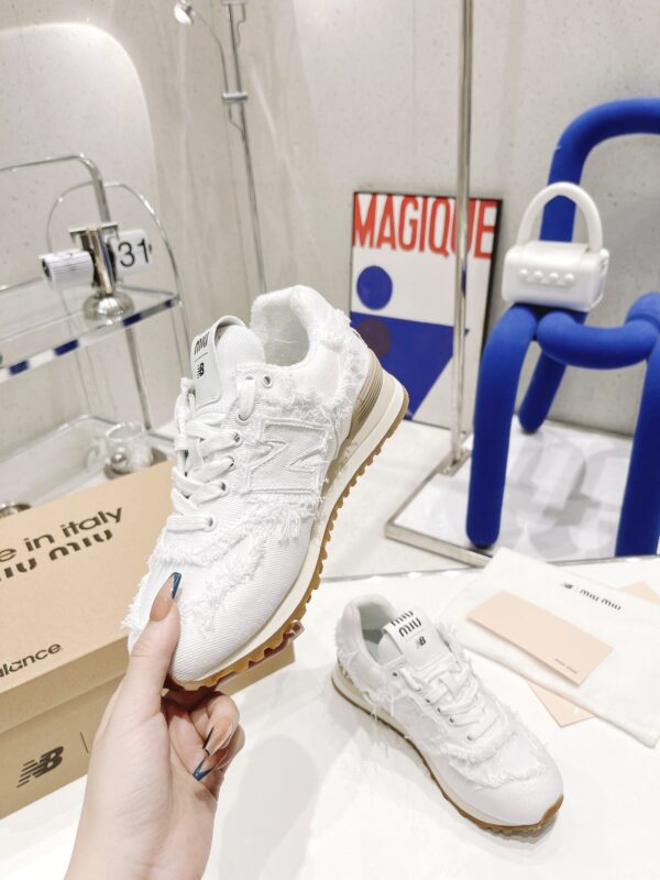 Miumiu x New Balance 574 Co branded NB Sports Shoes - Image 2