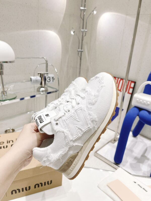 Miumiu x New Balance 574 Co branded NB Sports Shoes - Image 3