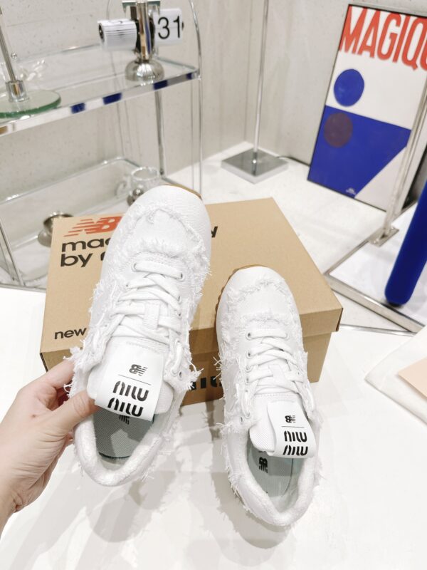Miumiu x New Balance 574 Co branded NB Sports Shoes - Image 4