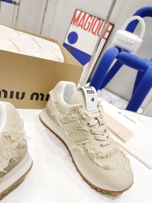 Miumiu x New Balance 574 Co branded NB Sports Shoes - Image 2