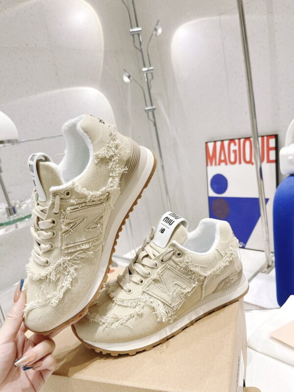 Miumiu x New Balance 574 Co branded NB Sports Shoes - Image 7
