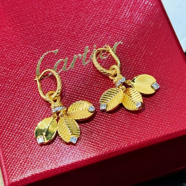 CARTIER new coffee bean earrings