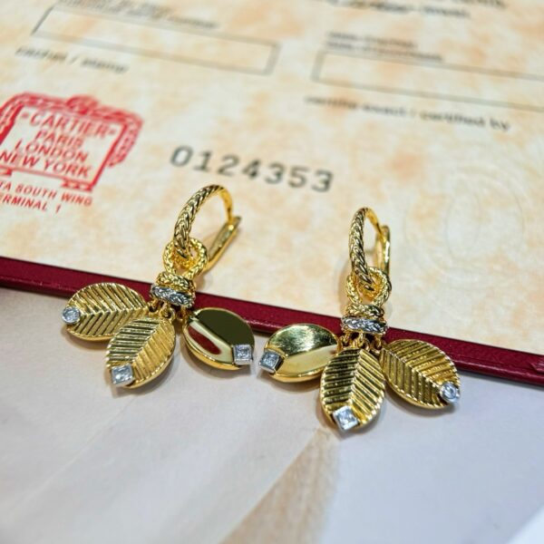 CARTIER new coffee bean earrings - Image 8
