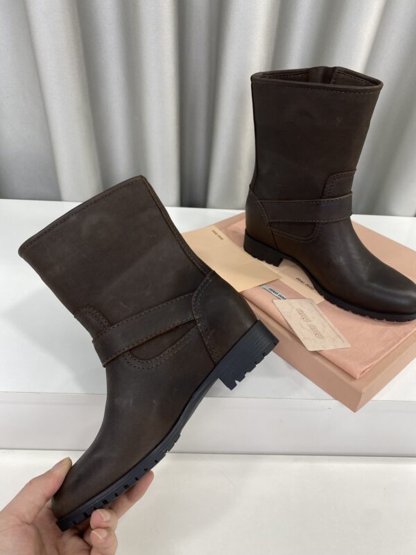 Miu Miu Retro Knight Boots - Image 6