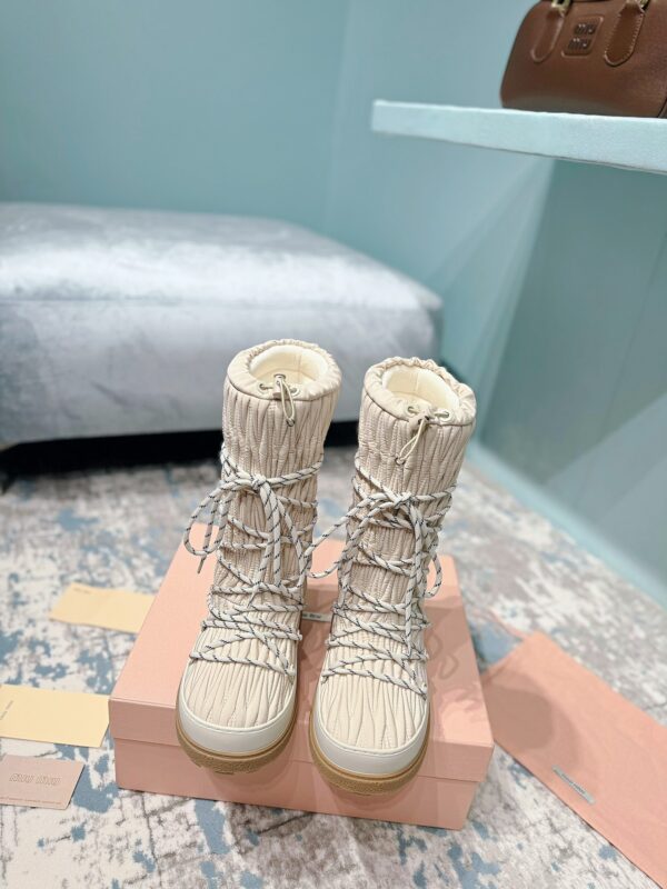 Miu Miu Retro Knight Boots - Image 2