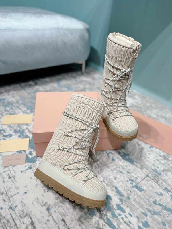 Miu Miu Retro Knight Boots - Image 3