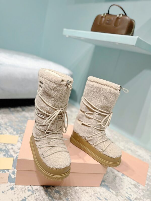 Miu Miu Retro Knight Boots - Image 2