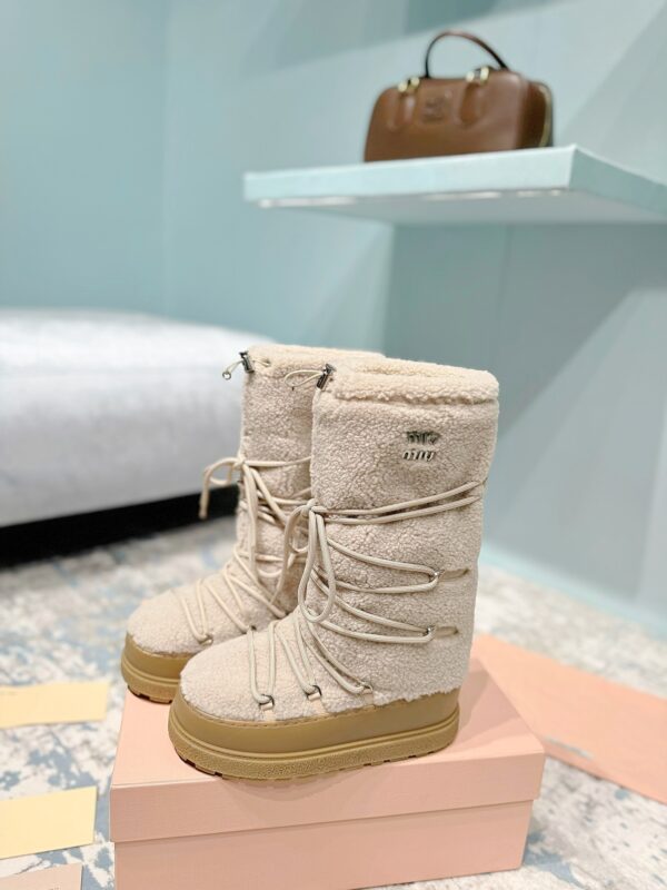 Miu Miu Retro Knight Boots - Image 4