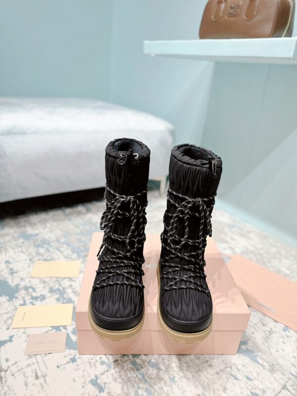 Miu Miu Retro Knight Boots - Image 2