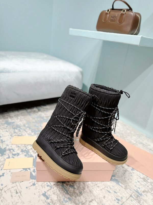 Miu Miu Retro Knight Boots - Image 4