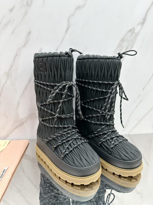 Miu Miu Retro Knight Boots - Image 2