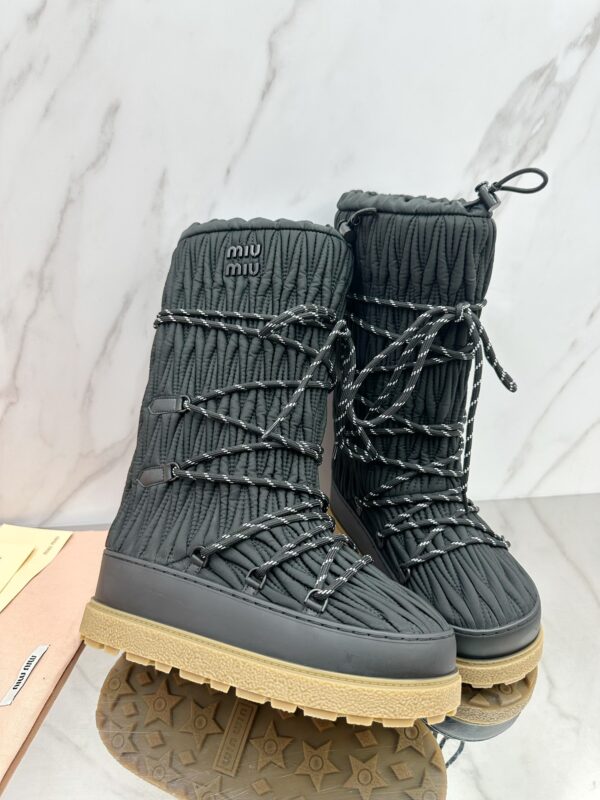 Miu Miu Retro Knight Boots - Image 3