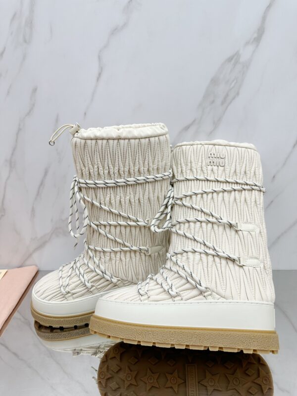 Miu Miu Retro Knight Boots - Image 2