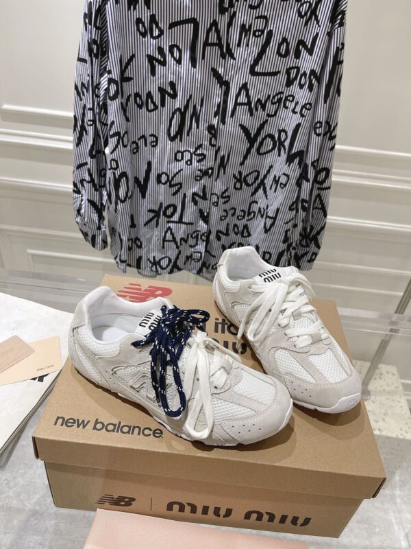 Miu Miu G027 x New Balance Co branded Sports Shoes - Image 4