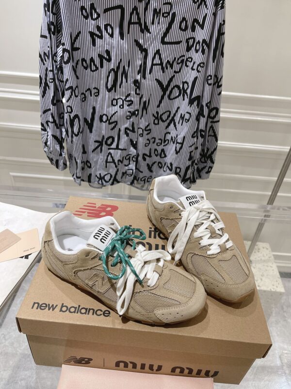 Miu Miu G027 x New Balance Co branded Sports Shoes - Image 4