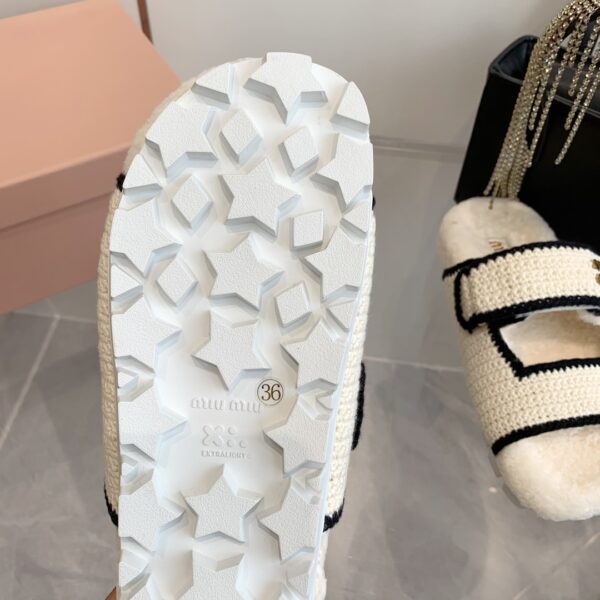 Miu Miu Two Velcro Slippers - Image 8