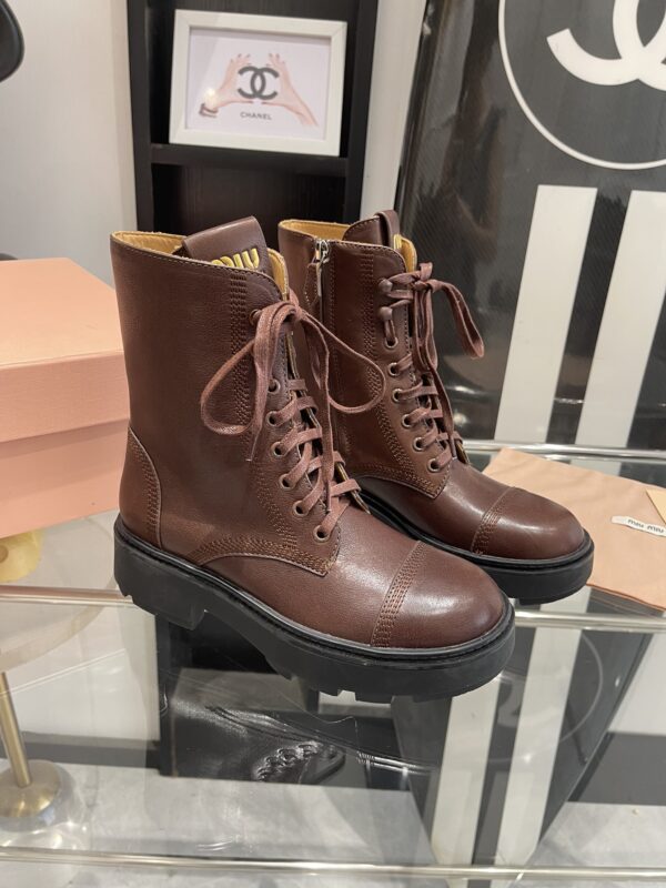 Miu Miu Retro Knight Boots - Image 2