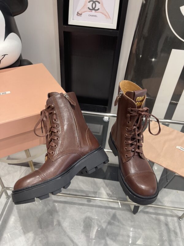 Miu Miu Retro Knight Boots - Image 3