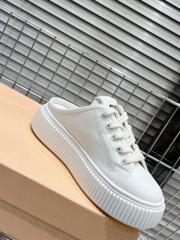 Miu Miu thick soled white shoes - Image 5