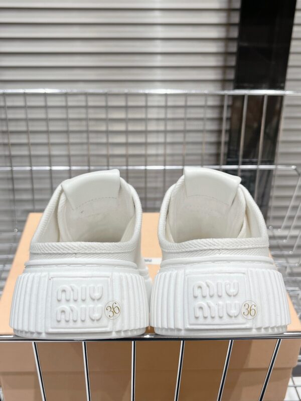 Miu Miu thick soled white shoes - Image 6