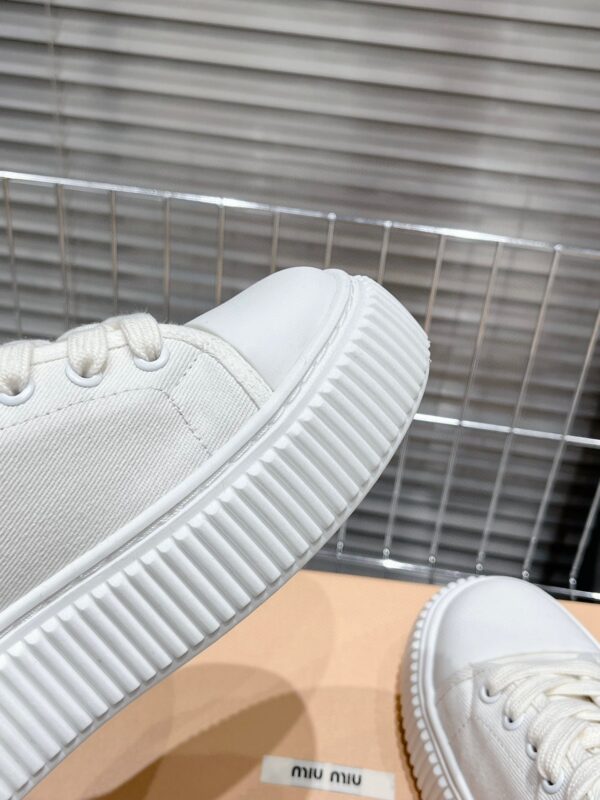 Miu Miu thick soled white shoes - Image 7