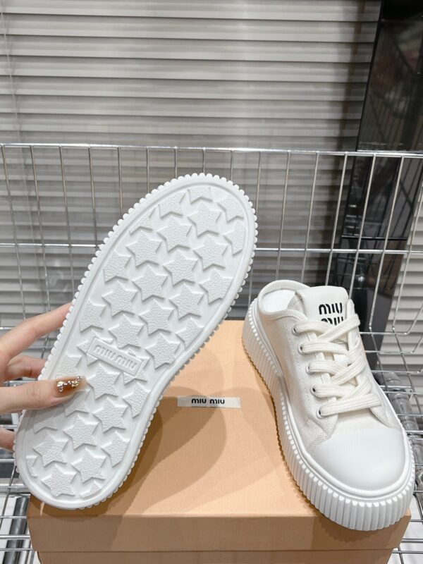 Miu Miu thick soled white shoes - Image 8